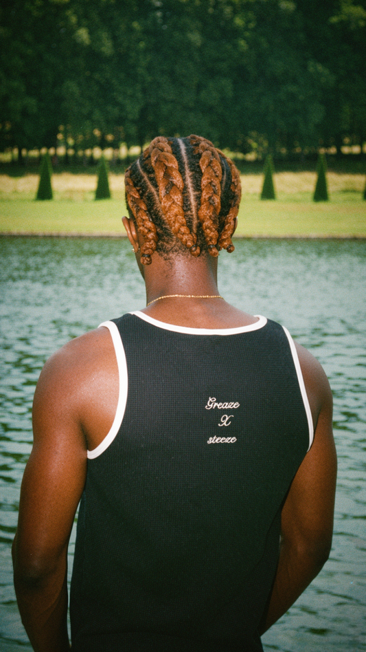 Black/Cream signature vest